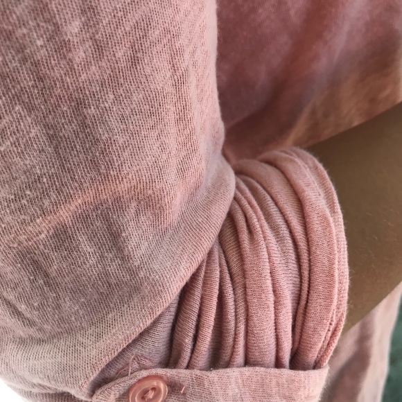 ▙ check and stripe pink button top ▞ - Picture 3 of 5